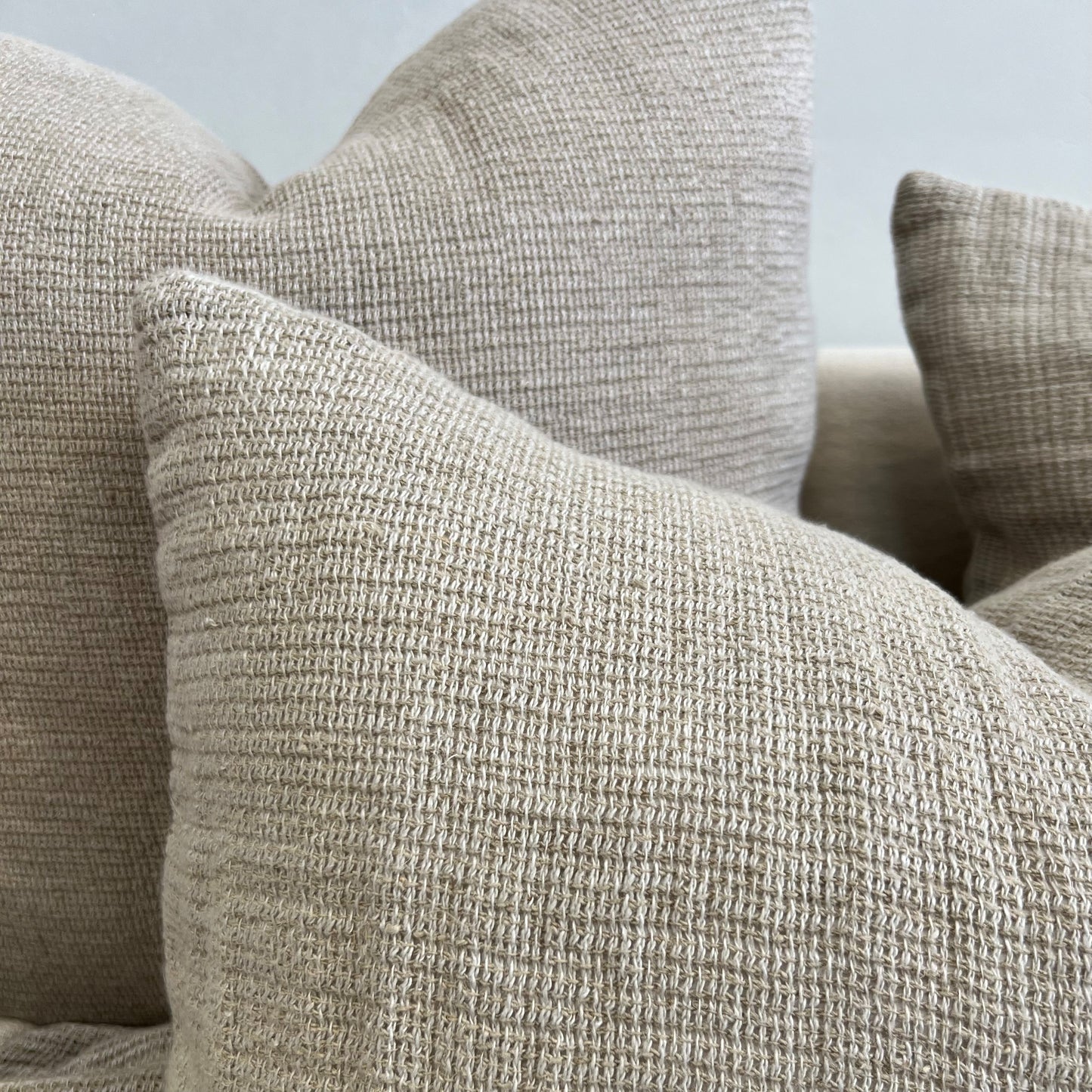 Audrey Linen Cushion Cover Bone 50X50Cm