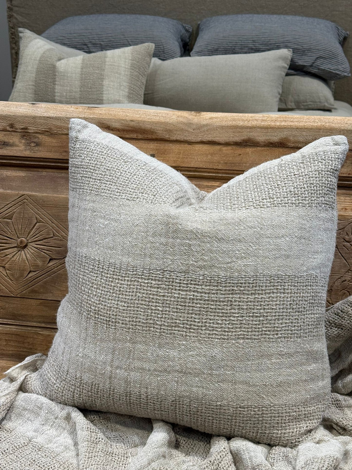 Ombre Linen Cushion Cover 50X50Cm