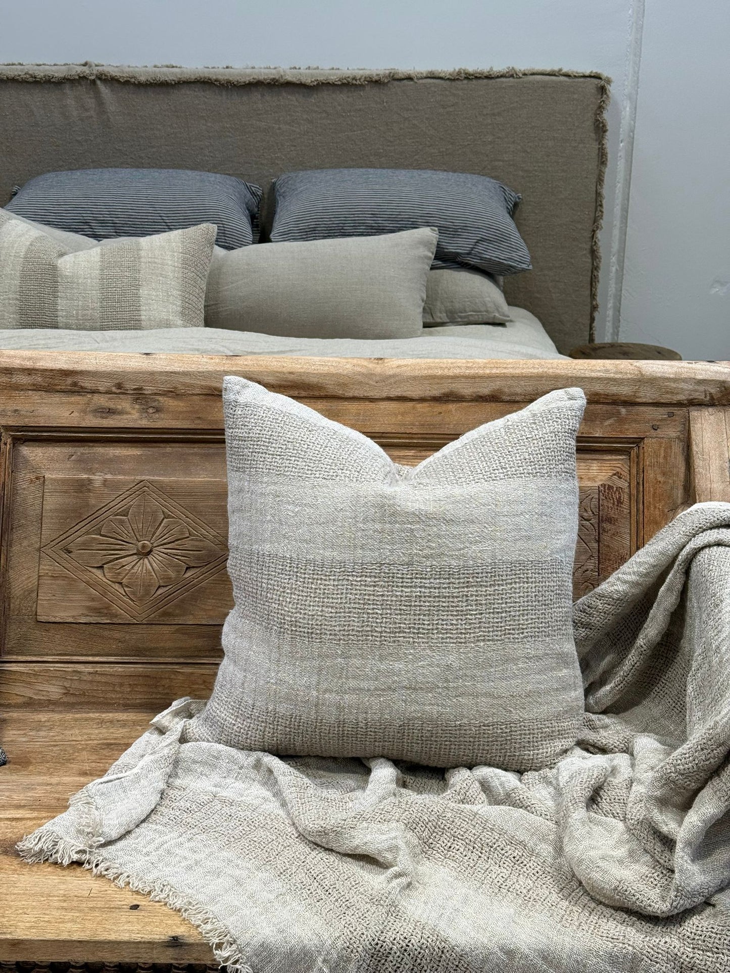 Ombre Linen Cushion Cover 50X50Cm