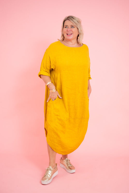 Camille Dress | Mustard