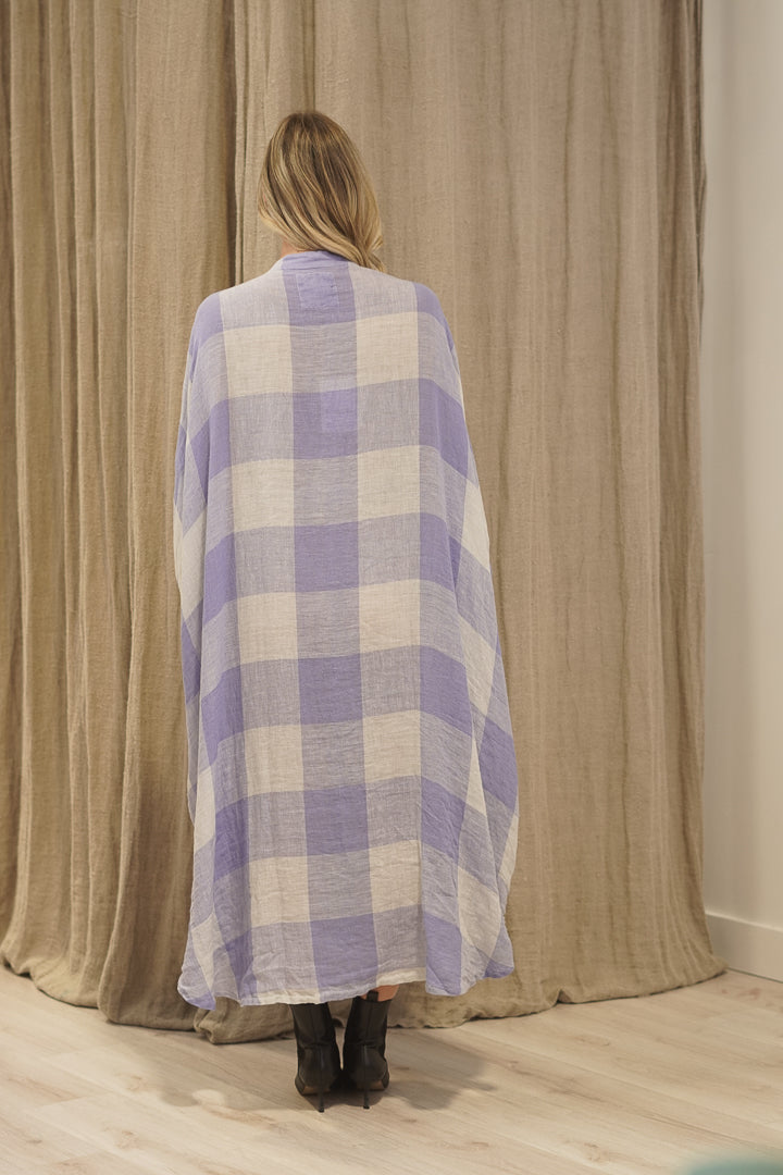 Donna Dress Heather Blue Check