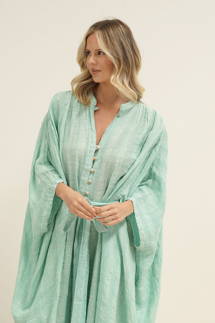 Donna Dress Cascade Green Combo