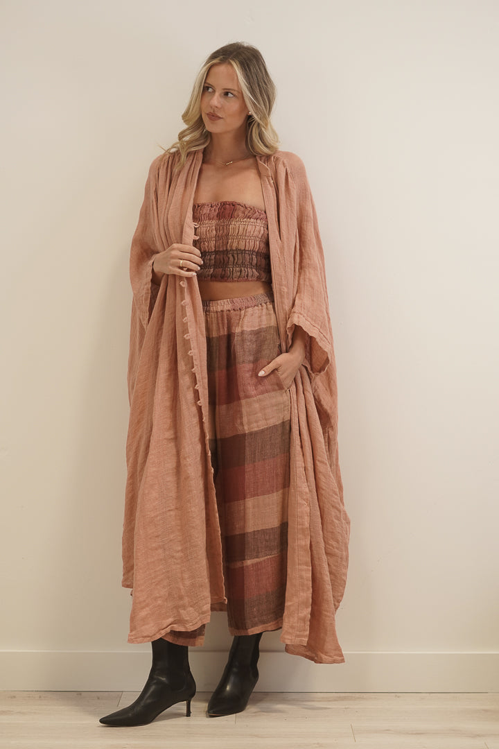 Donna Dress Cameo Brown Check