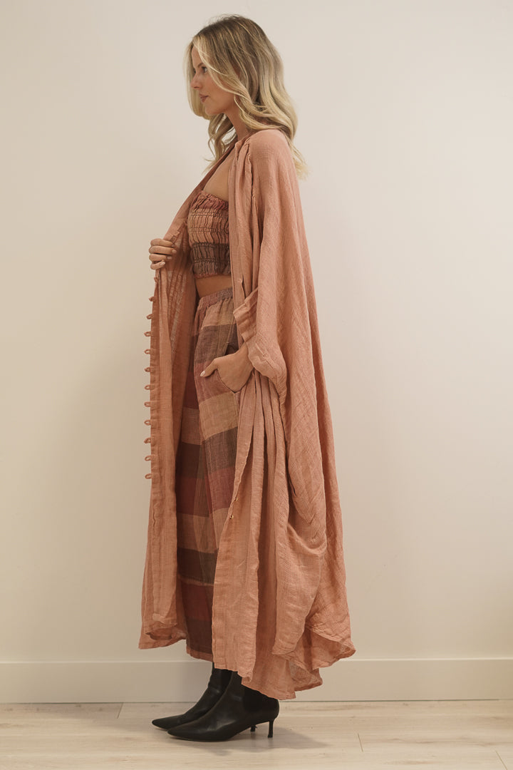Donna Dress Cameo Brown Check