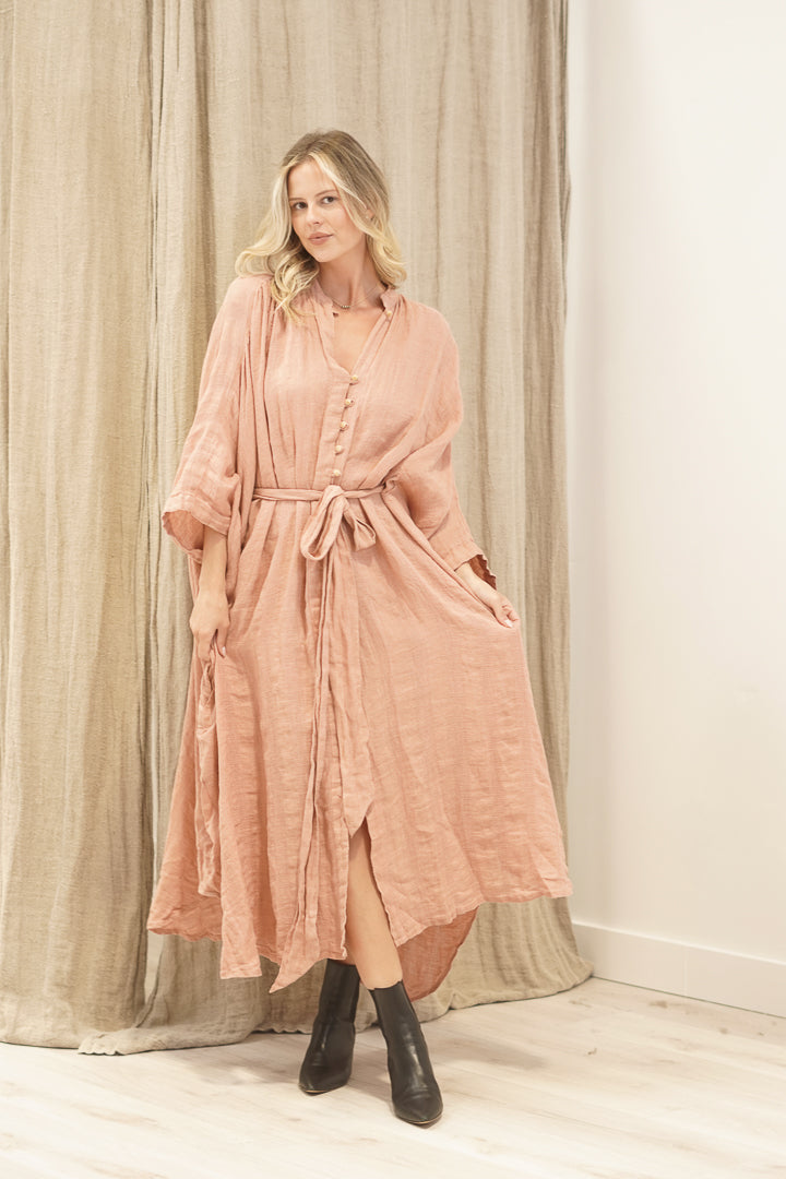 Donna Dress Cameo Brown Check