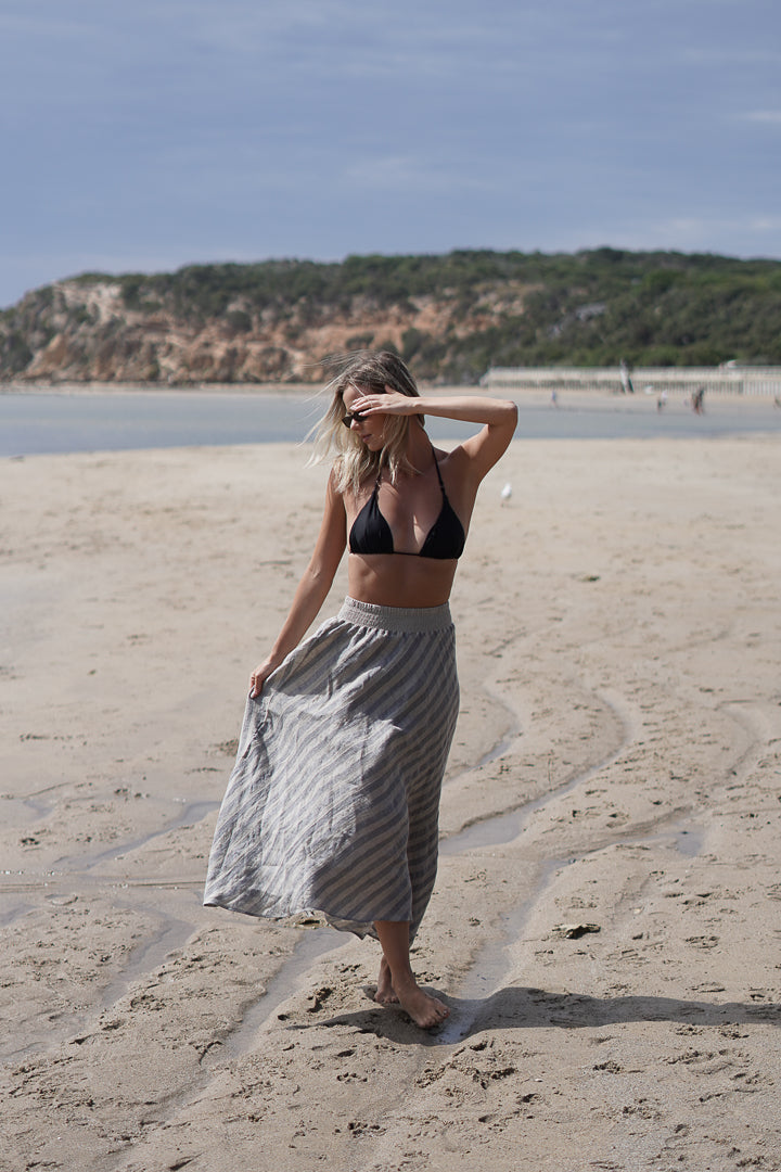 Sottana Linen Skirt Earth Weave