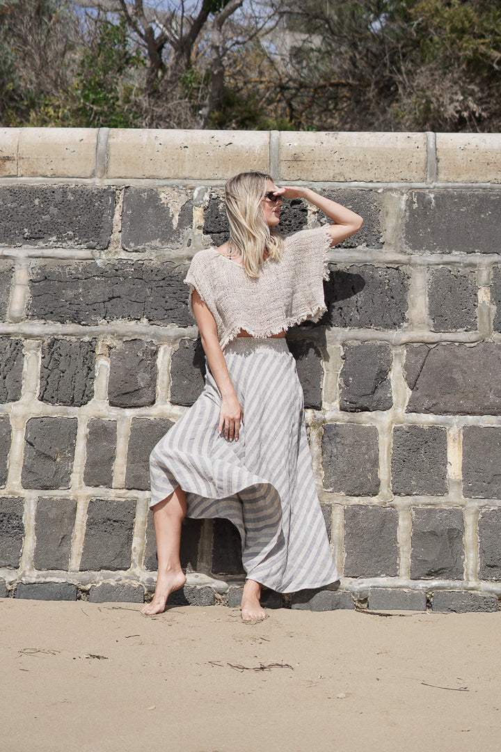 Sottana Linen Skirt Earth Weave