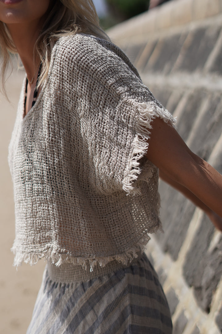 Antonella Crop Top Natural