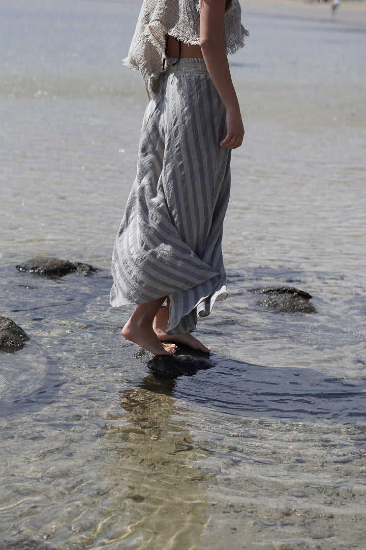 Sottana Linen Skirt Earth Weave