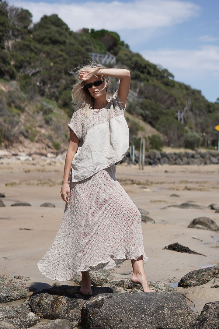 Sottana Linen Skirt