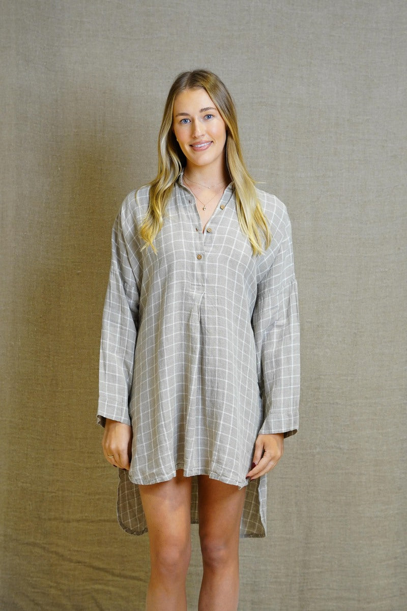 Giana Shirt Dress Venti Taupe
