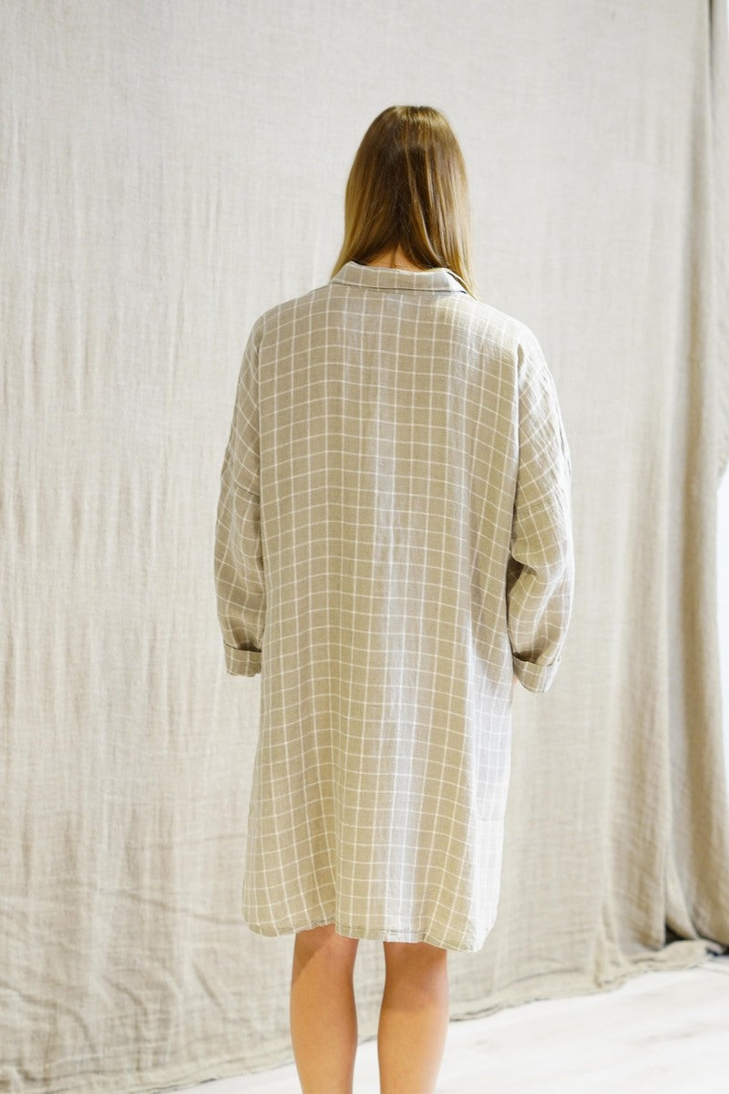 Giana Shirt Dress Venti Taupe