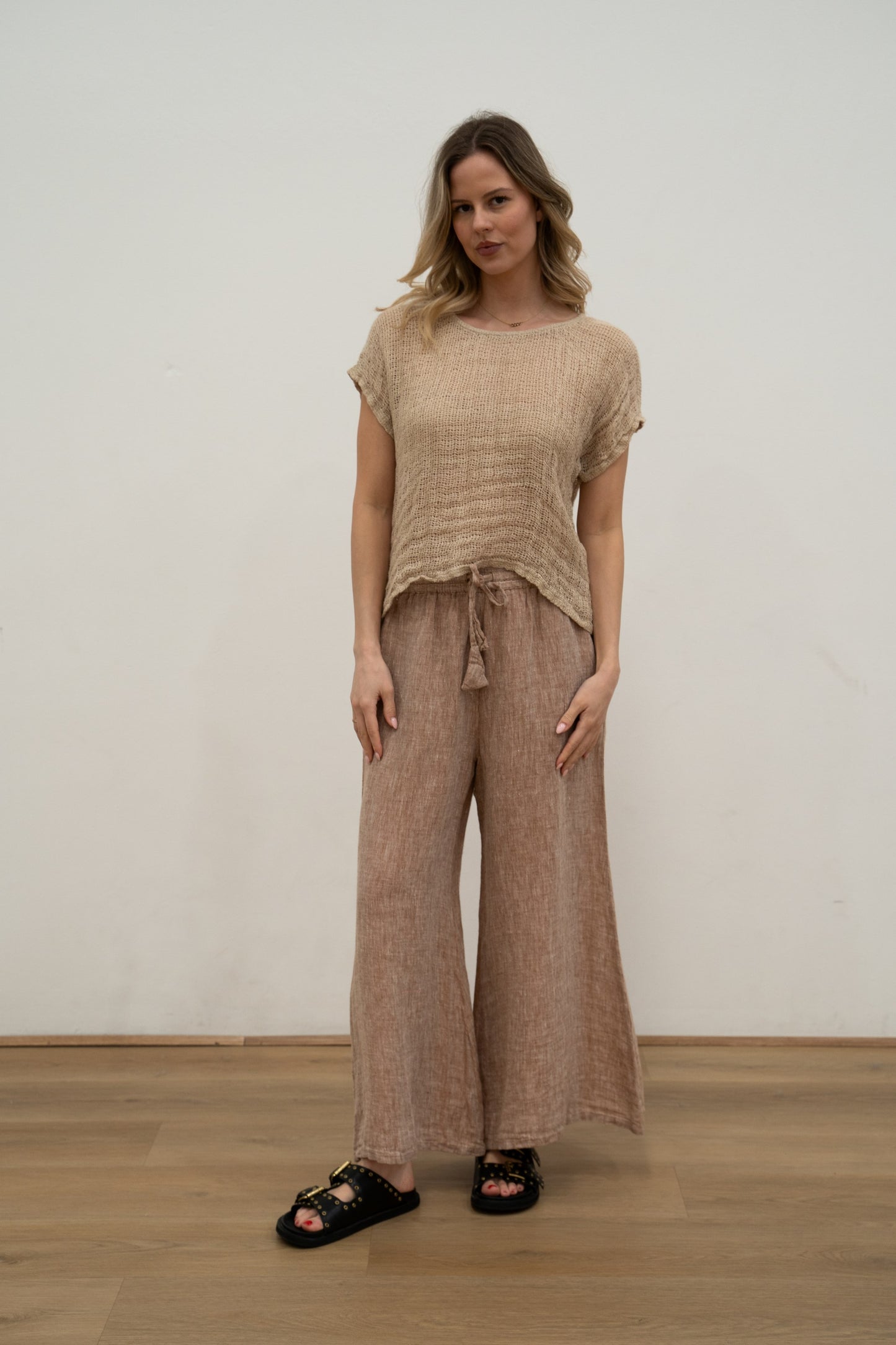 Alessa Wide Leg Pants Antique Rust