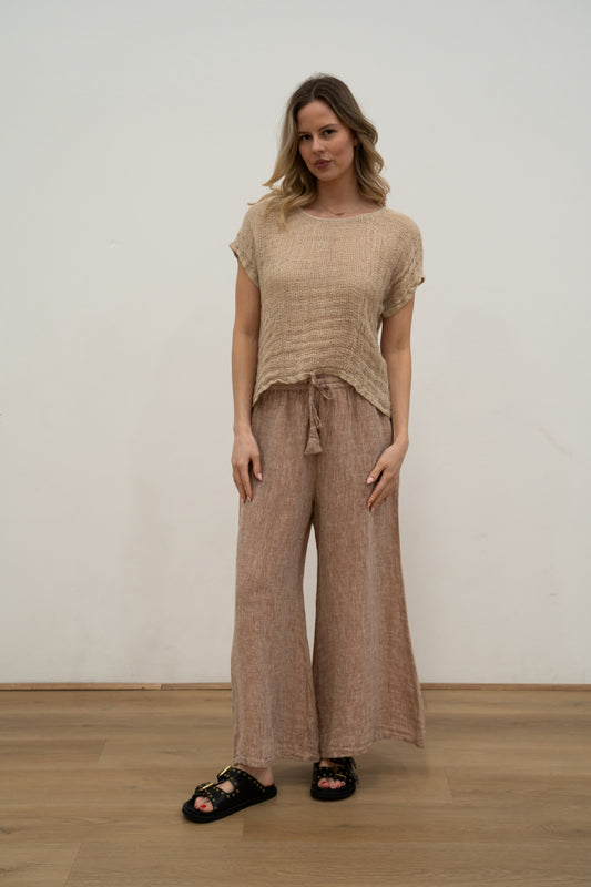 Alessa Wide Leg Pants Antique Rust
