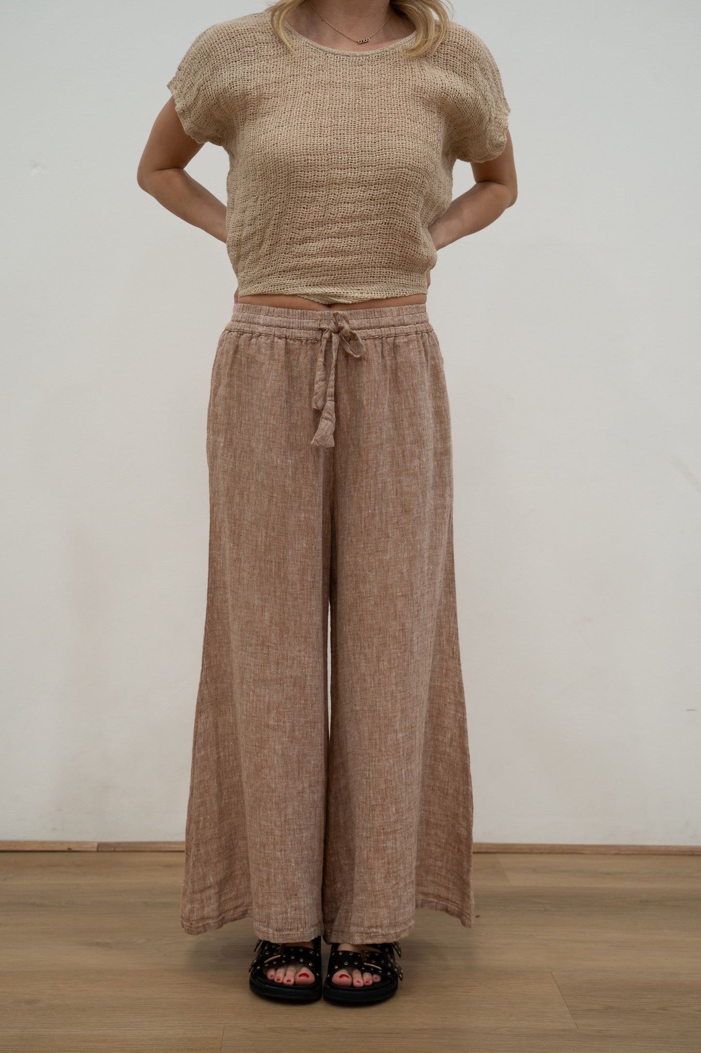 Alessa Wide Leg Pants Antique Rust