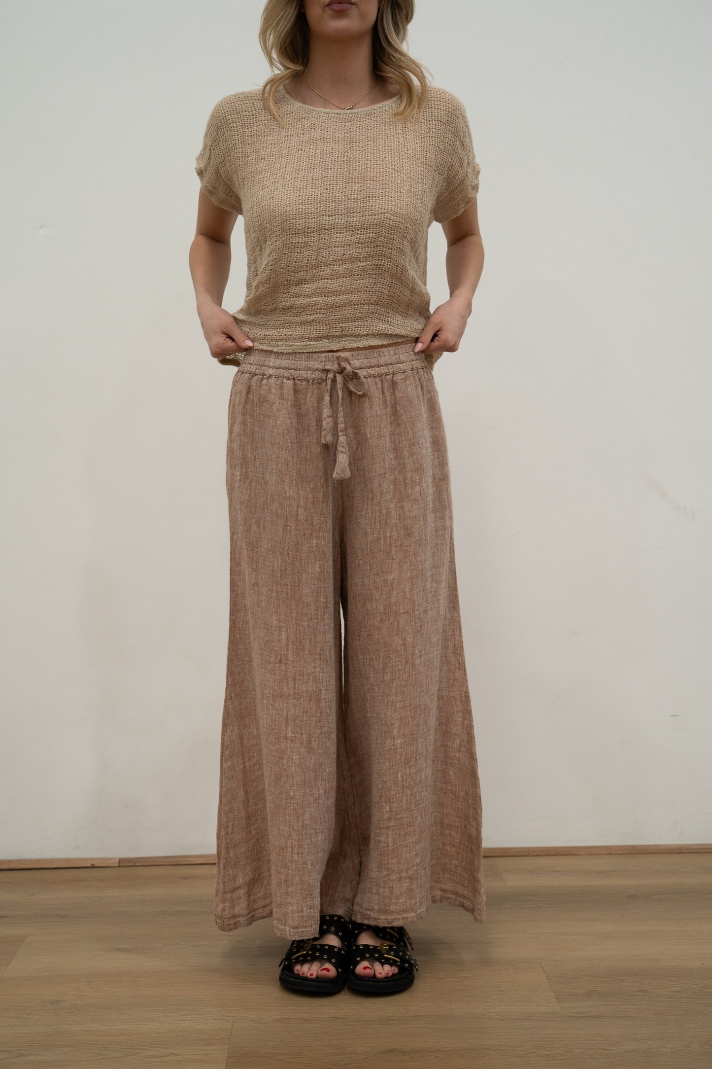 Alessa Wide Leg Pants Antique Rust