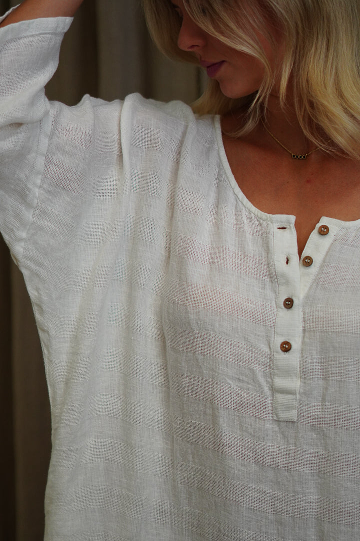 Amara Kaftan White Combo