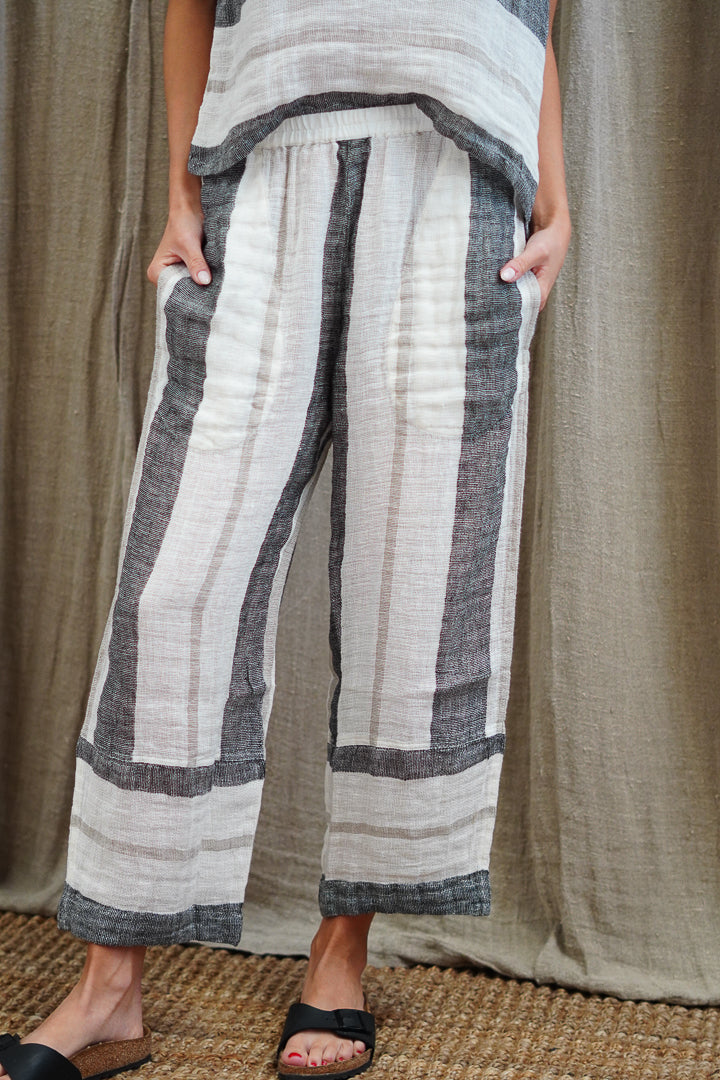 Tami Pants Black Stripey Xs Only