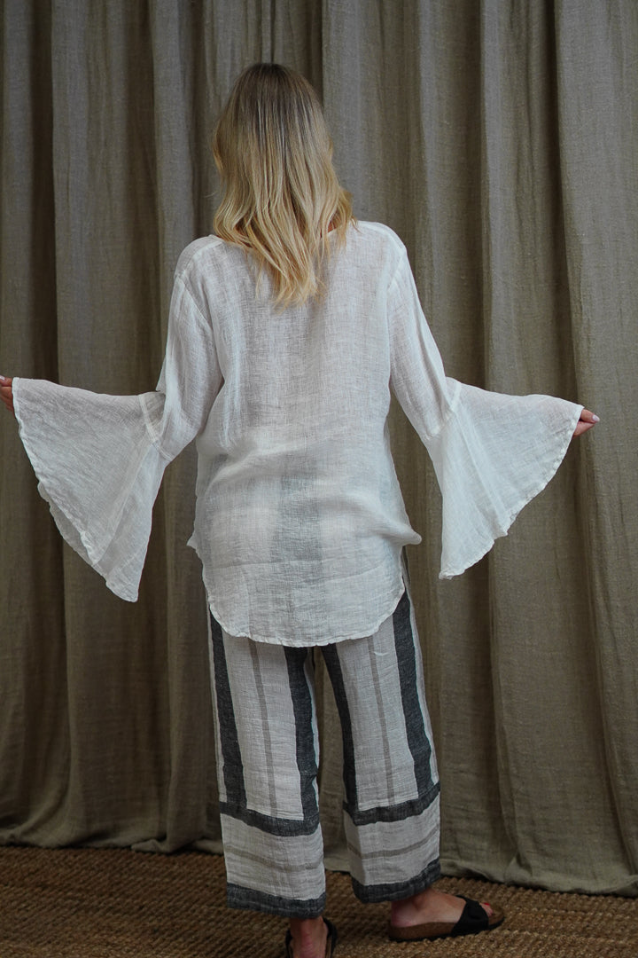 Adele Bell Sleeves Top Ivory