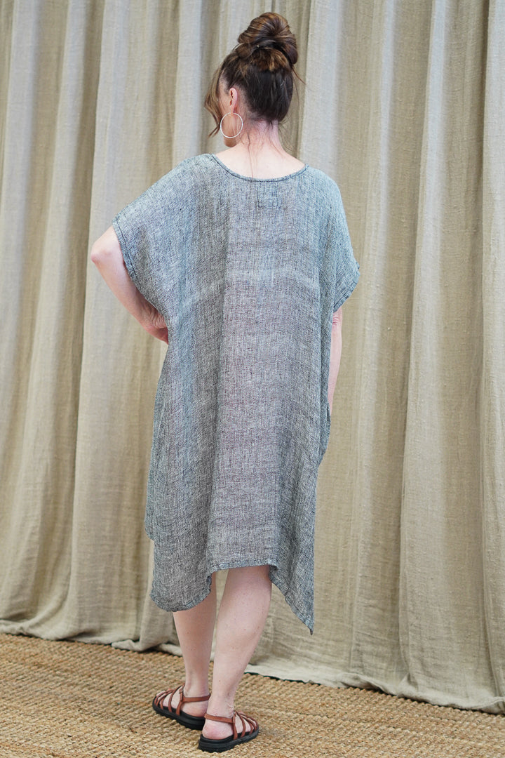 Lilliana Kaftan Black & White Woven