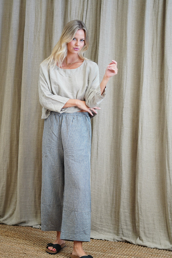 Tami Pants Blue Stripes