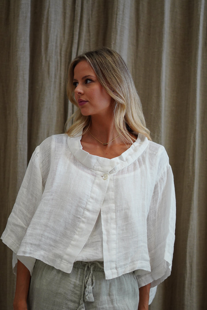 Chloe Jacket White Mesh