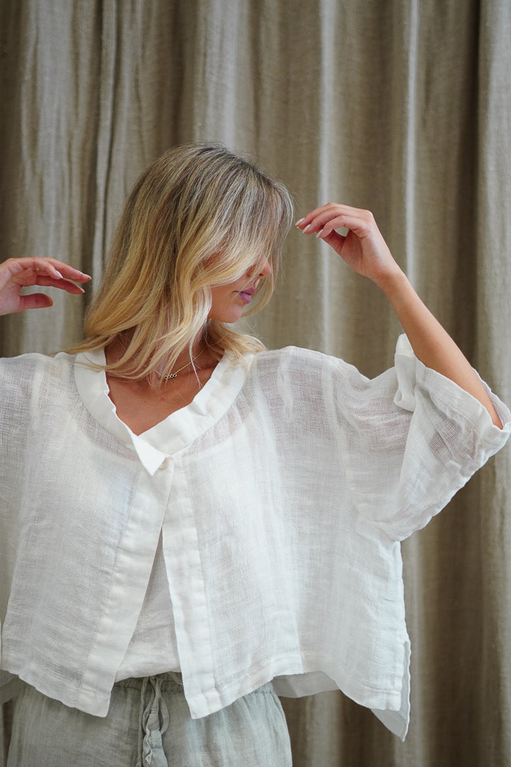 Chloe Jacket White Mesh