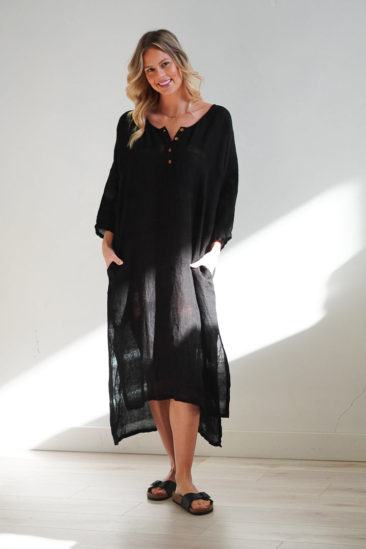 Amara Kaftan Black Combo