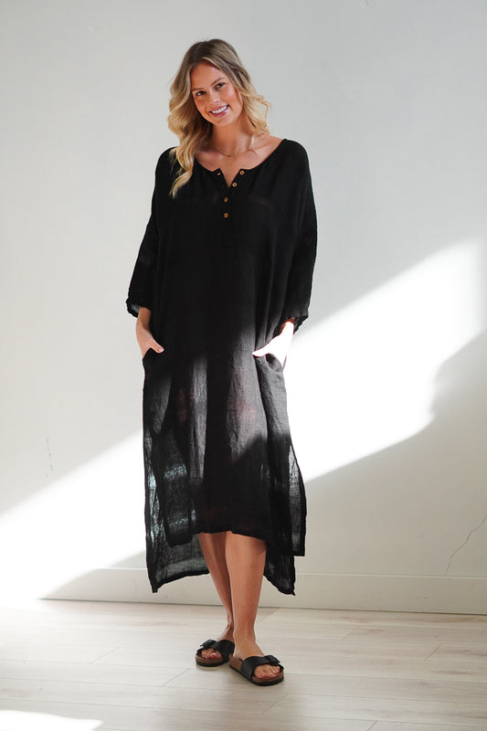 Amara Kaftan Black Combo