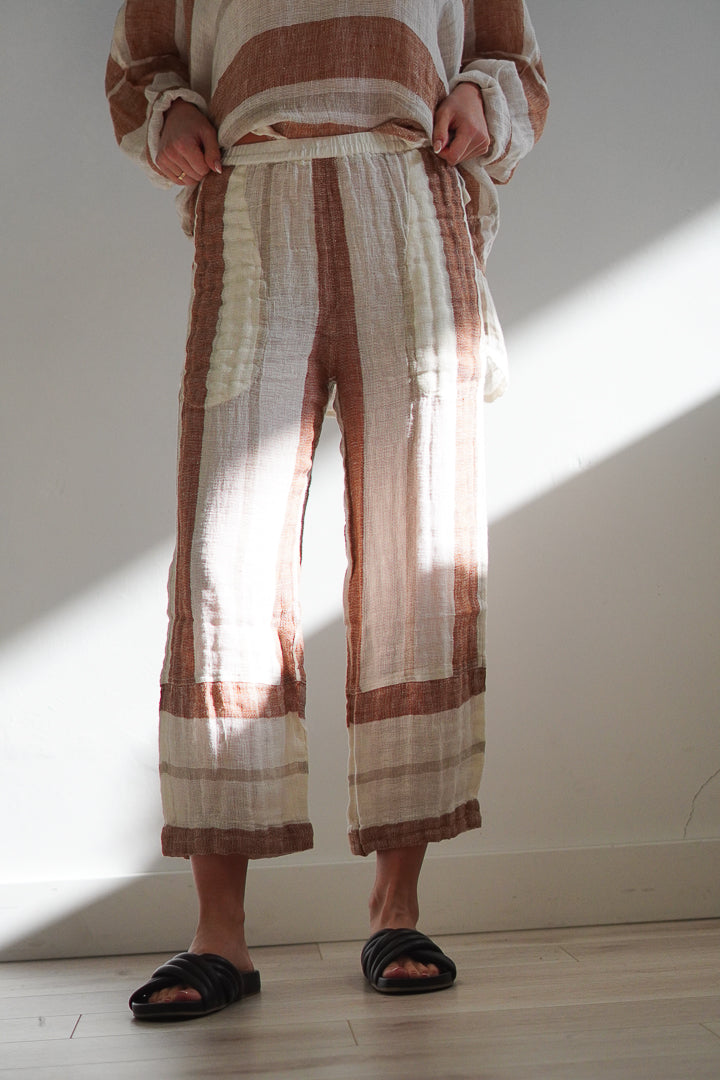 Tami Pants Rust Stripey Xs Only