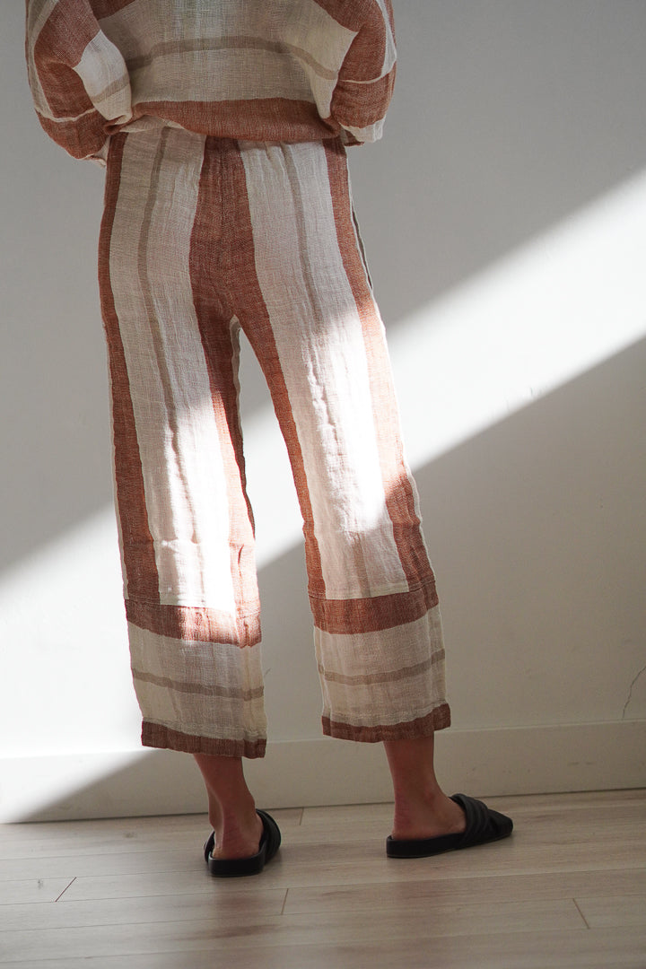 Tami Pants Rust Stripey Xs Only