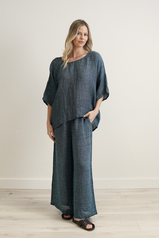 Barbara Top Gemstone Blue