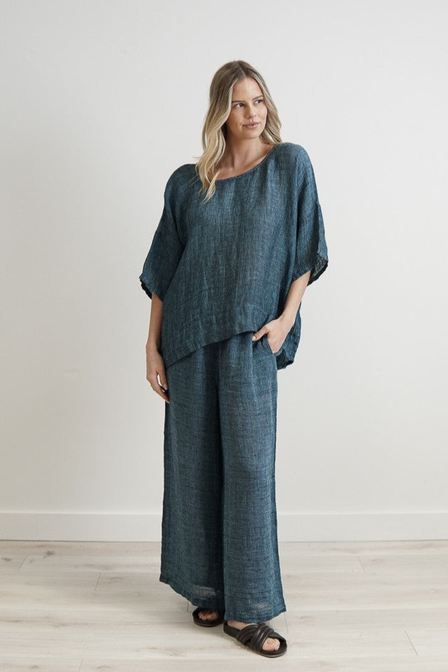 Barbara Top Gemstone Blue
