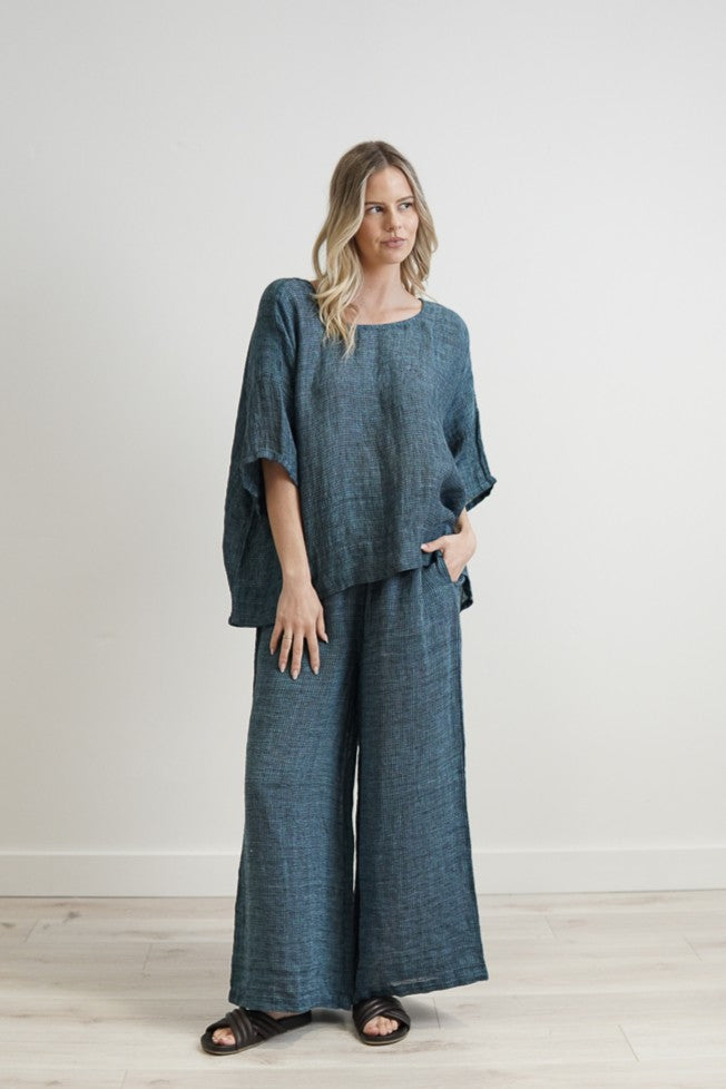 Barbara Top Gemstone Blue