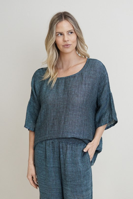 Barbara Top Gemstone Blue