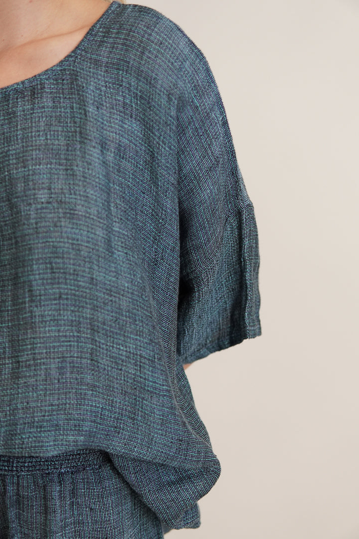 Barbara Top Gemstone Blue