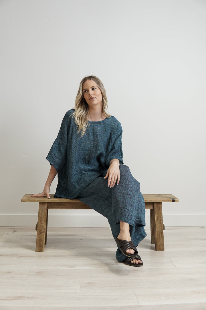 Barbara Top Gemstone Blue