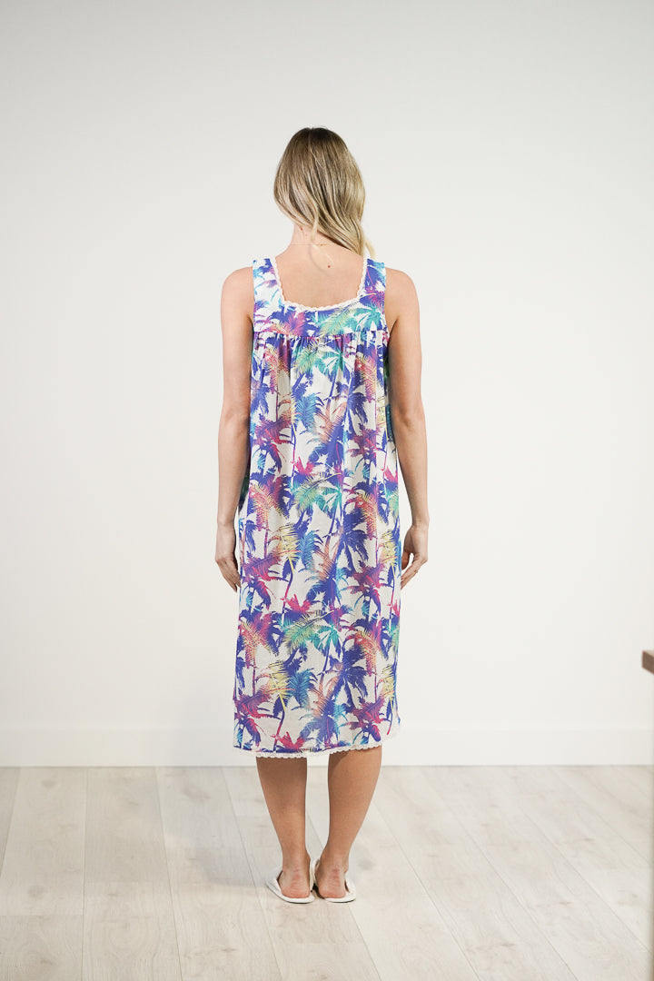 Neon Palm Tree Mirage Night Dress