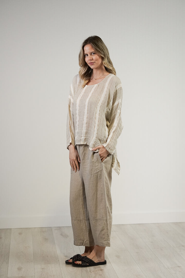 Valentina Top Natural White W Gold Strand