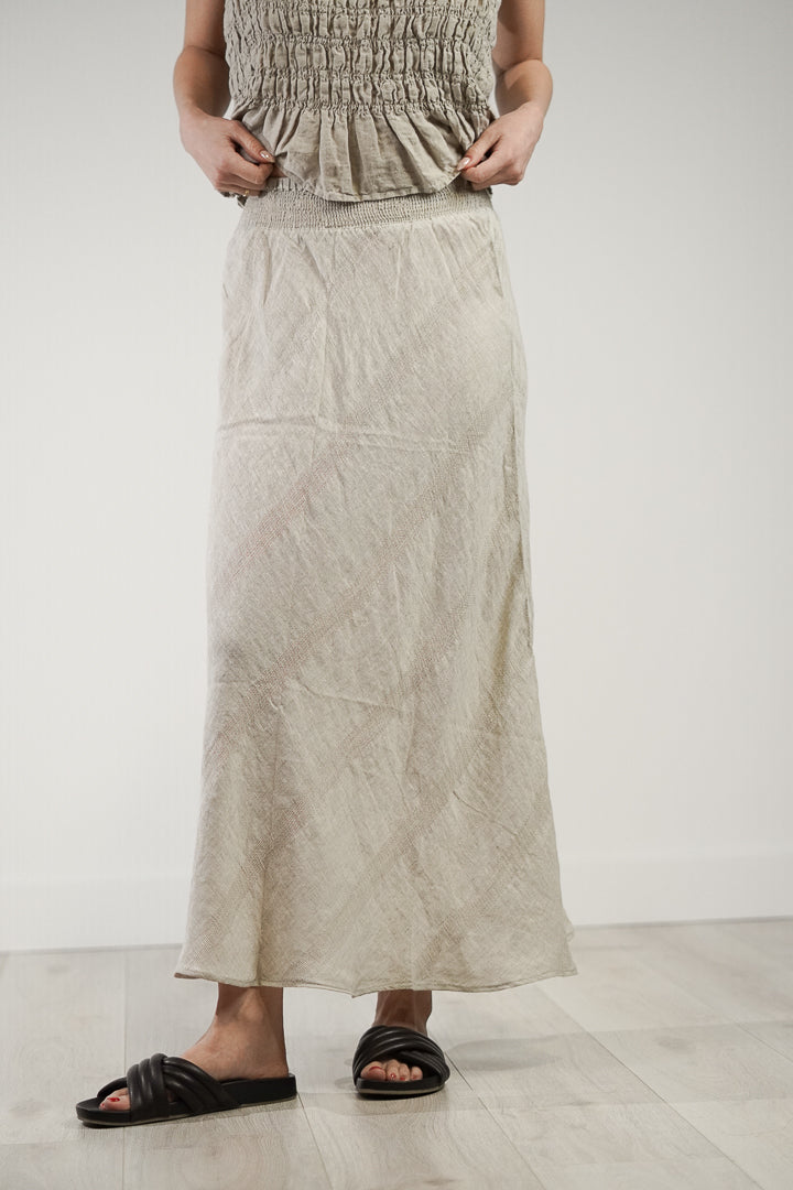 Fia Shirred Top Natural