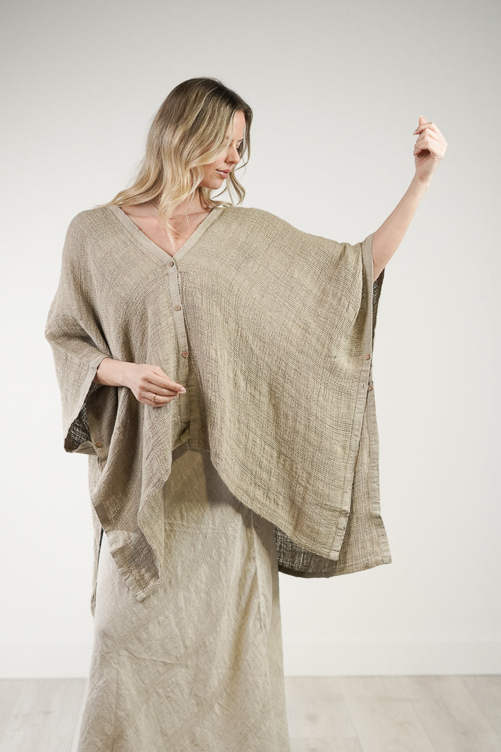 Carmen Cardigan Textured Natural