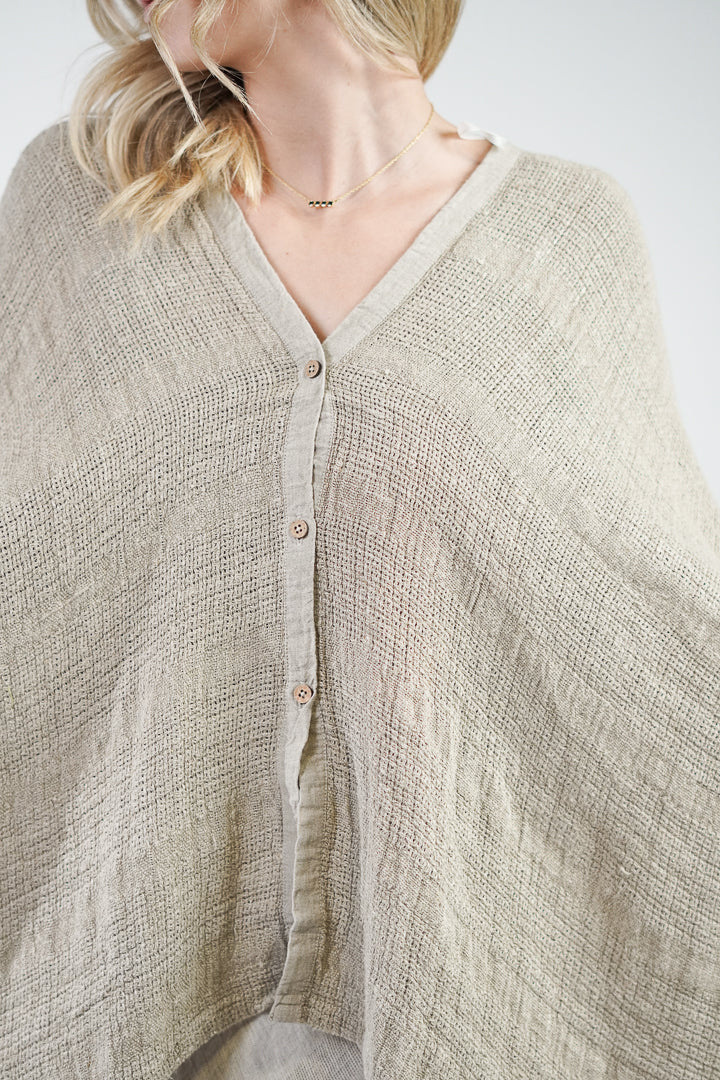 Carmen Cardigan Textured Natural