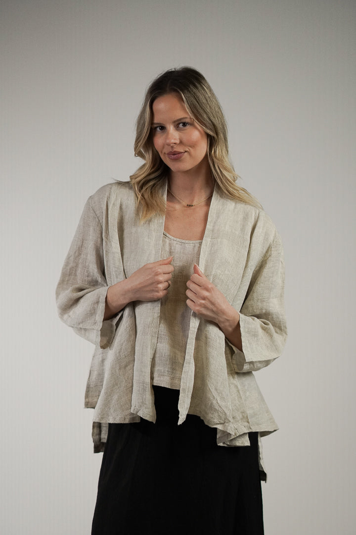 Viola Jacket Oat Combo