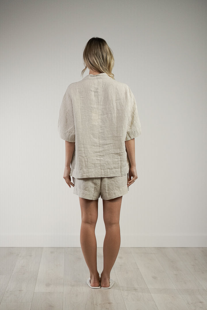 Noemi Half Sleeves Top Oat