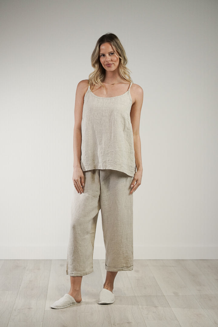 Cameron Linen Cami Oat