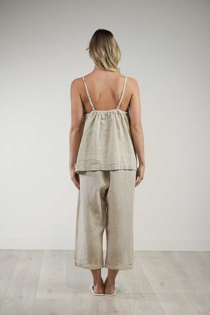 Tilly Linen 3/4 Pants Oat