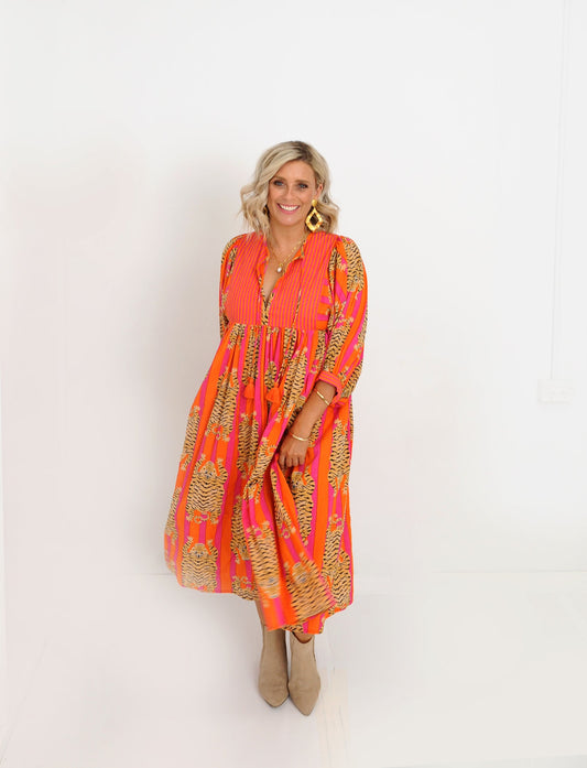 TIGER ORANGE DRESS DUE BACK IN MID SEPTEMBER 2025