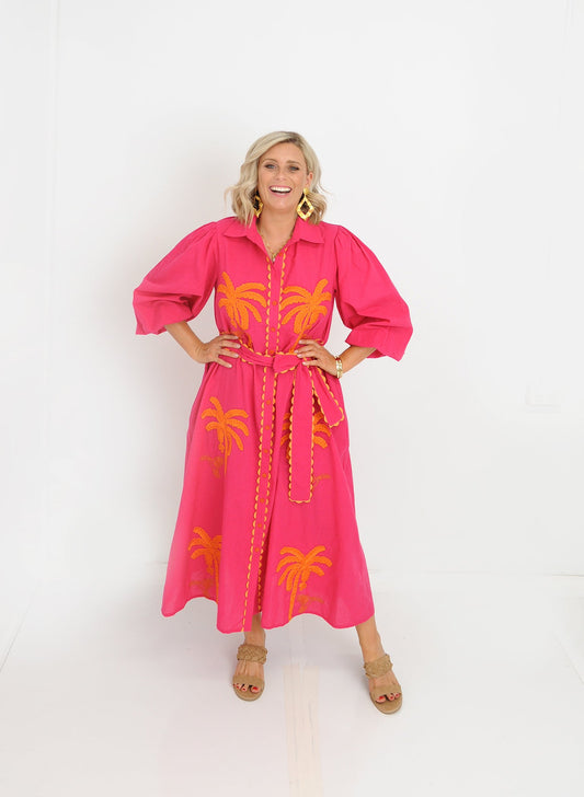 PALM PINK DRESS