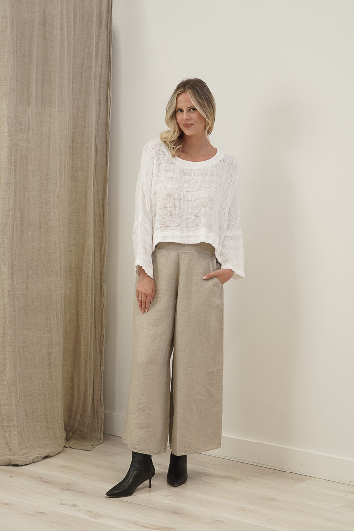 Elena Crop Top White Spaced
