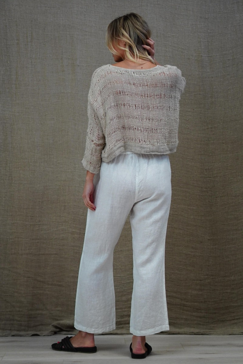 Erika Straight Leg Pants White